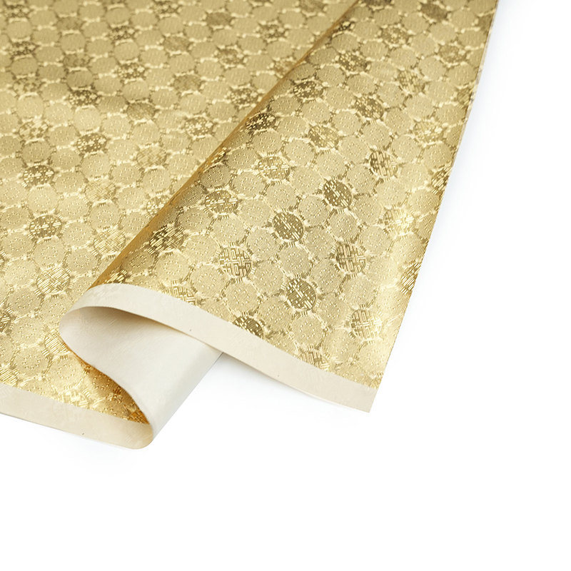 Skinnende guld faux læder til taske