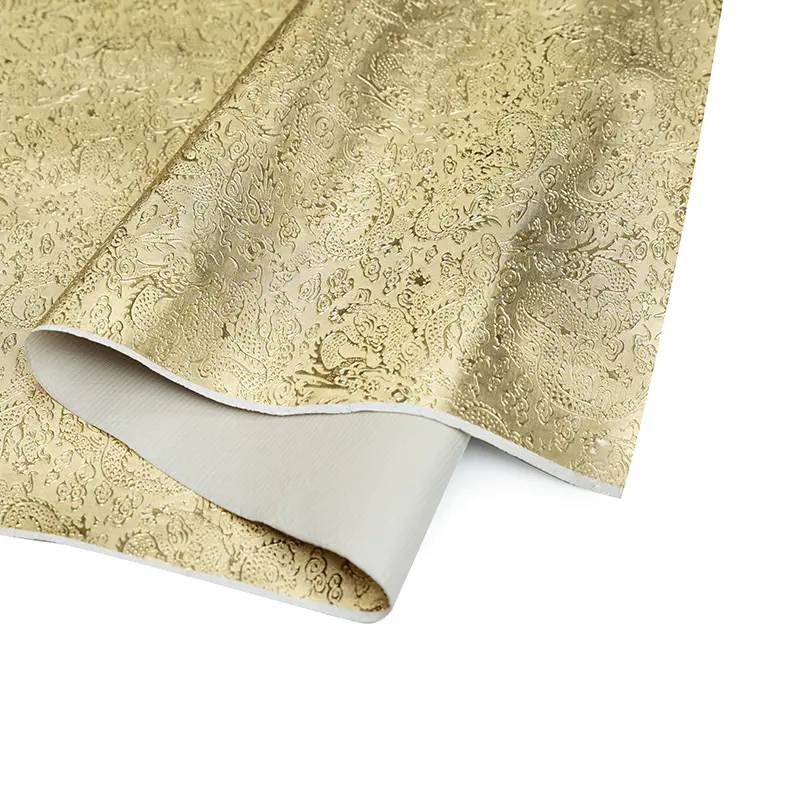 Metallisk film PVC -læder til taske og bagage