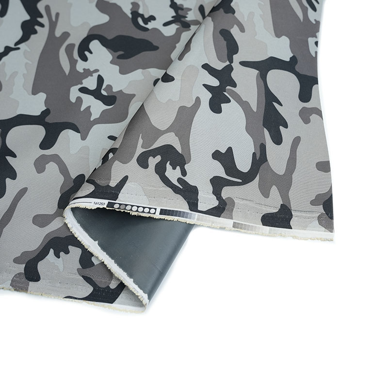 Camouflage Oxford stof med PVC -belægning